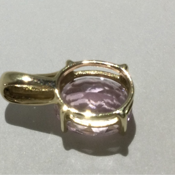 14K Kunzite and Diamond Pendant - Picture 7 of 12